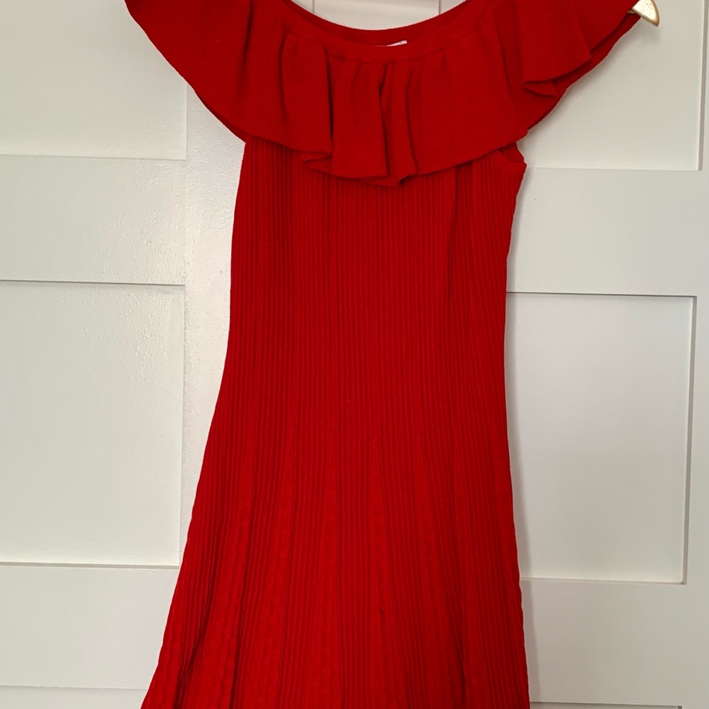 Zara Vibrant Red Knit dress